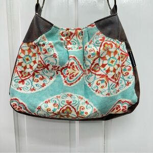 Rebekah Scott Designs Multicolor Pattern shoulder hand bag purse 15 x 11.5 x 3